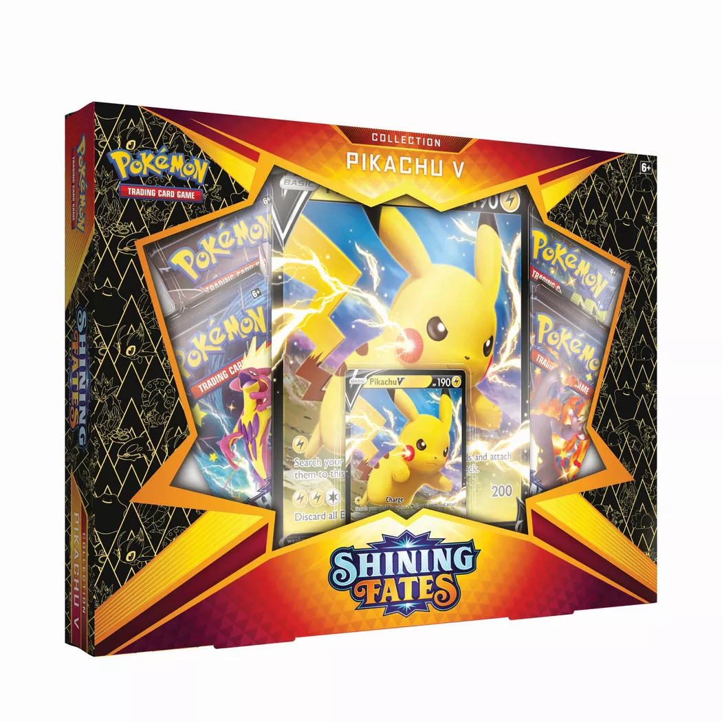 Pokémon - Sword & Shield Shining Fates Pikachu V Collection Box, Multicolore