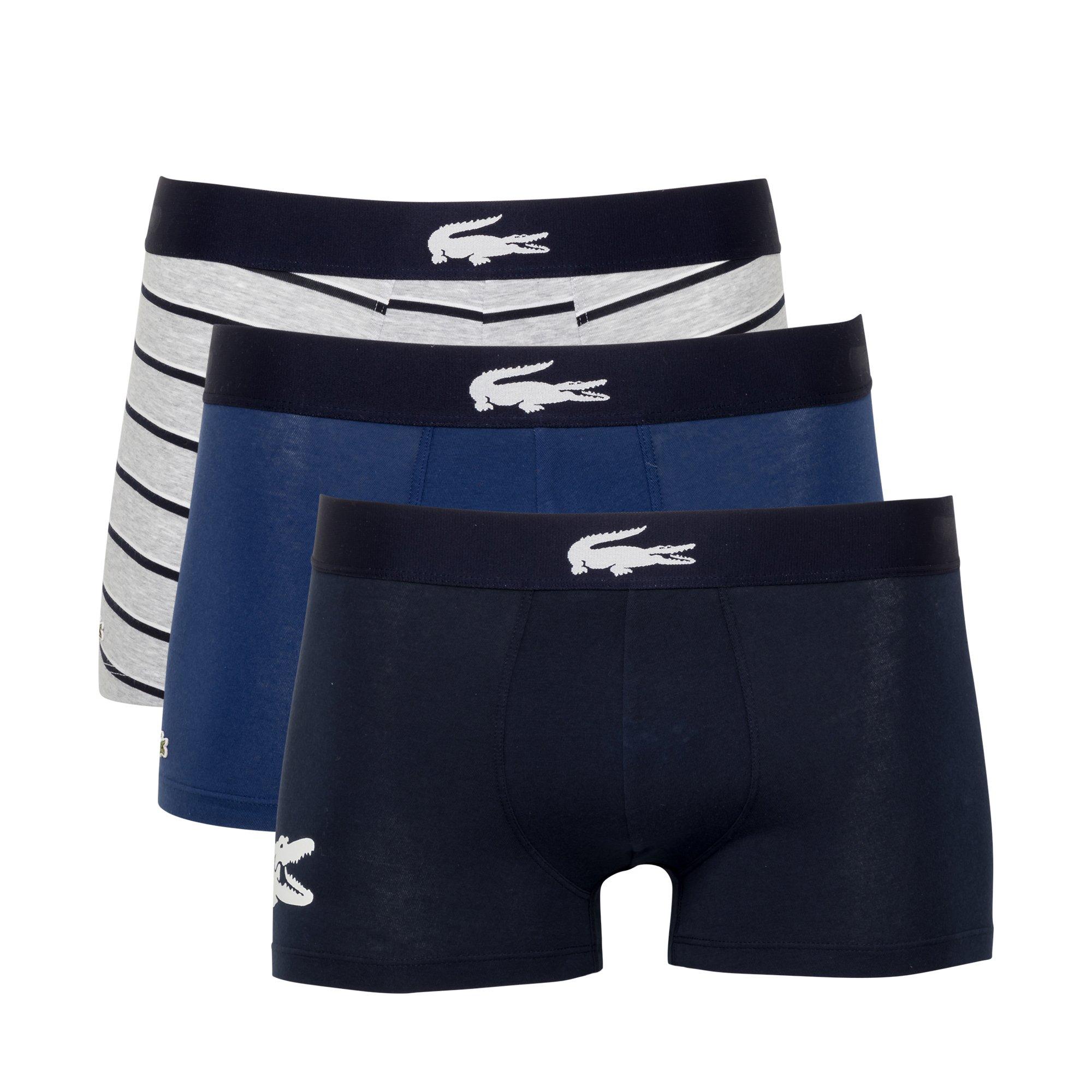 LACOSTE 3 Pack Trunks Lot de 3 boxers 