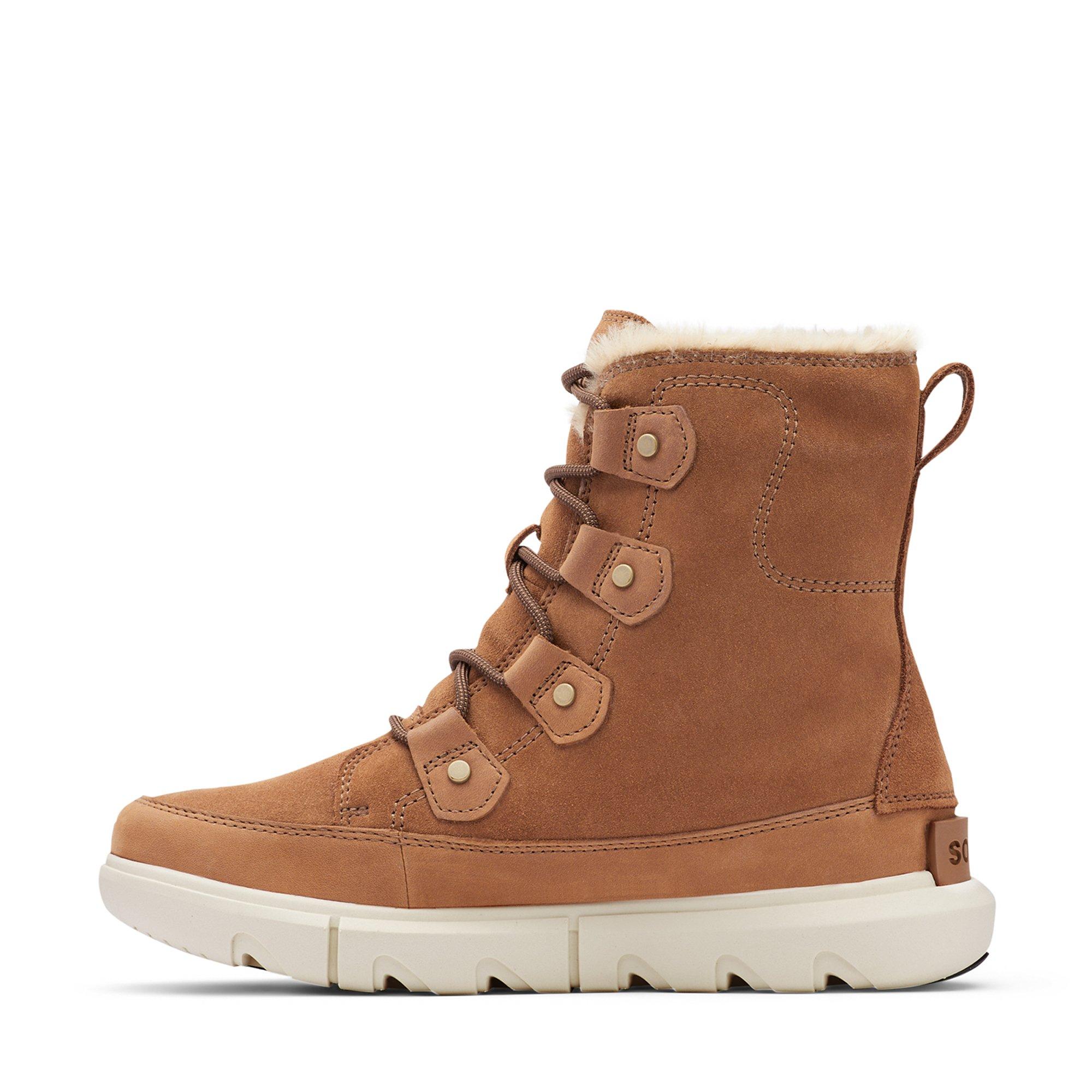 SOREL Explorer 2 Joan Faux Fur WP Stivali con lacci 