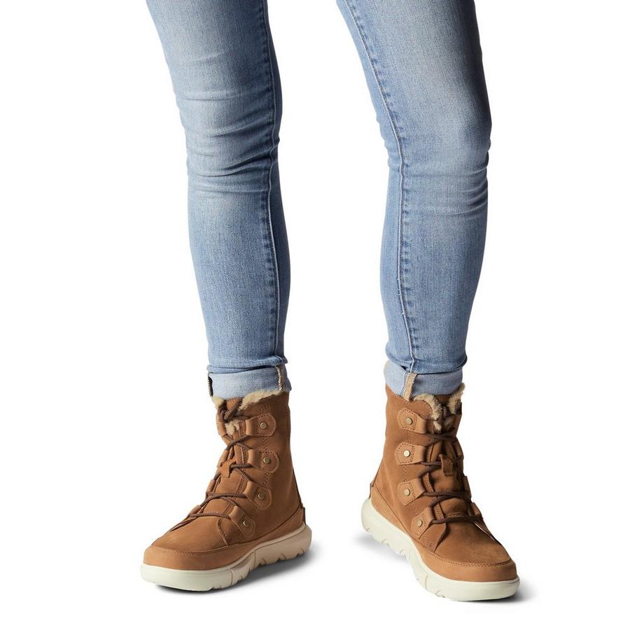 SOREL Explorer 2 Joan Faux Fur WP Schnürstiefel 