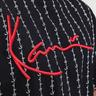 KARL KANI Signature Logo Pinstripe Tee T-Shirt 