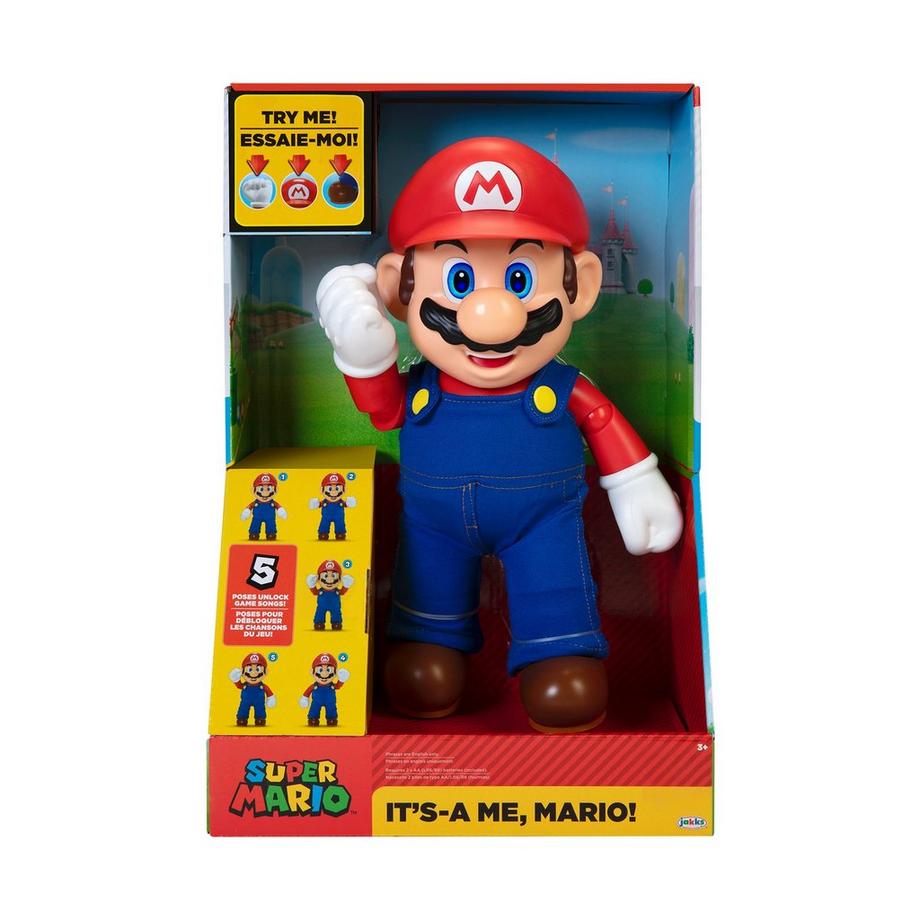 JAKKS Pacific  Super Mario It's-a-Me Mario, Inglese 
