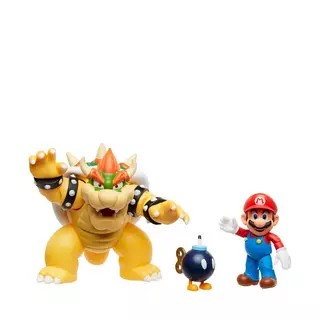 JAKKS Pacific  Super Mario Playset Bowser vs. Mario Multicolore