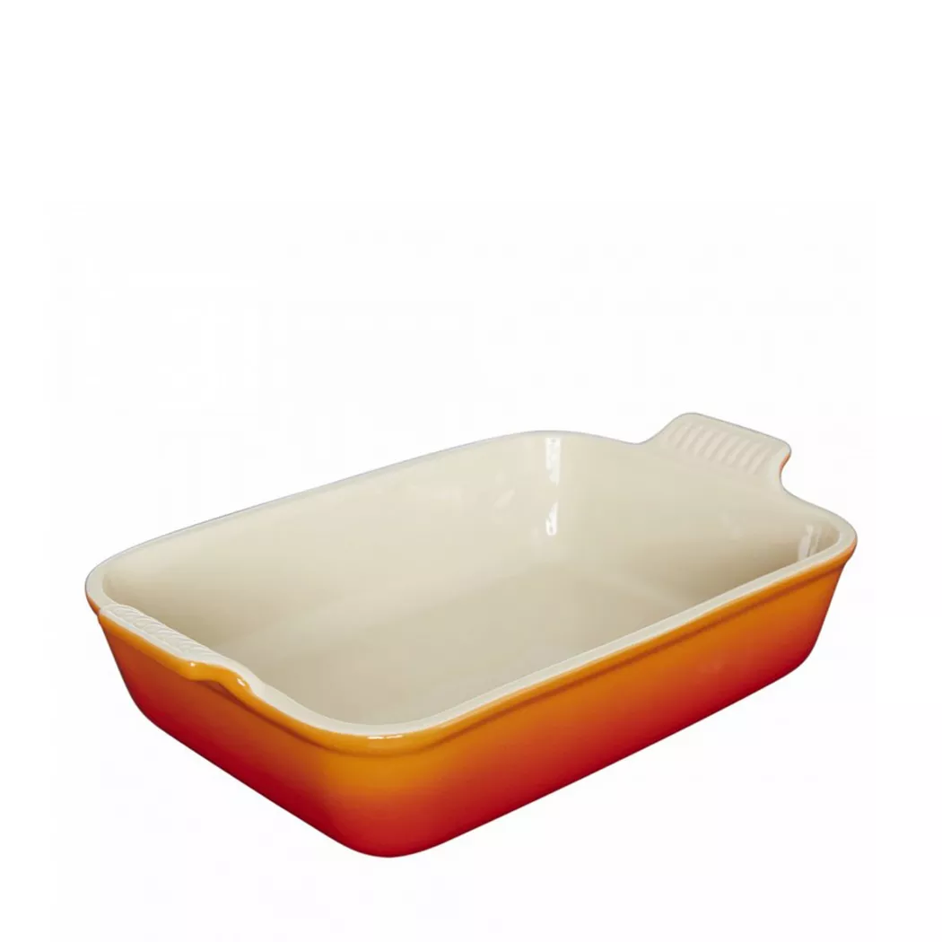 LE CREUSET Auflaufform Tradition 32x24cm 4l Ofenrot orange baby 2