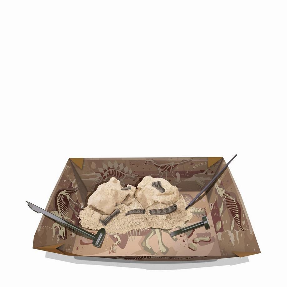 4M  Déterre un Squelette de Dinosaure, Allemand / Français 