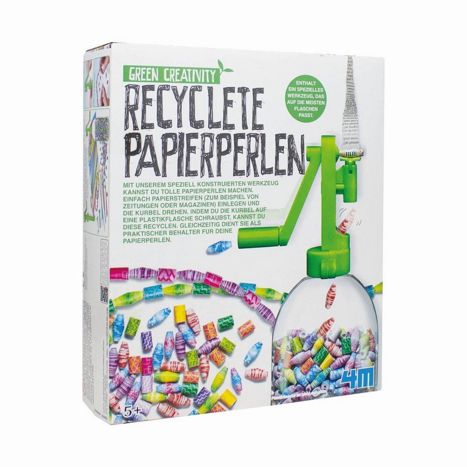 4M  Recyclete Papierperlen, Deutsch / Französisch 