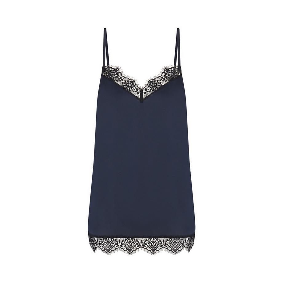 SIMONE PERELE Top Cami Raso Pizzo  