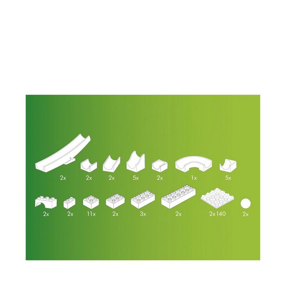 HUBELiNO  Kugelbahn: Wippen Erweiterung, 45 Teile  