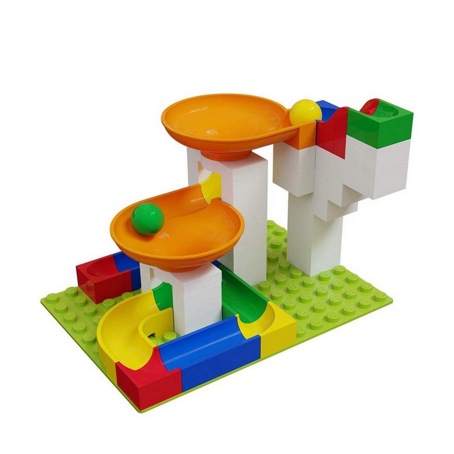 HUBELiNO  Kugelbahn: Trichter Erweiterung, 44 Teile  