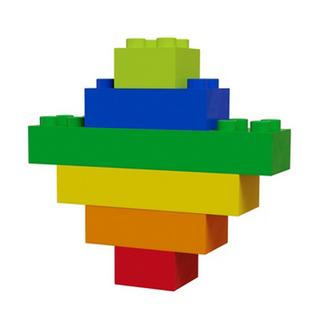 HUBELiNO  Blocchi: Blocchi di construzione, 60 pezzi  