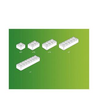 HUBELiNO  Blocchi: Blocchi di construzione, 60 pezzi  