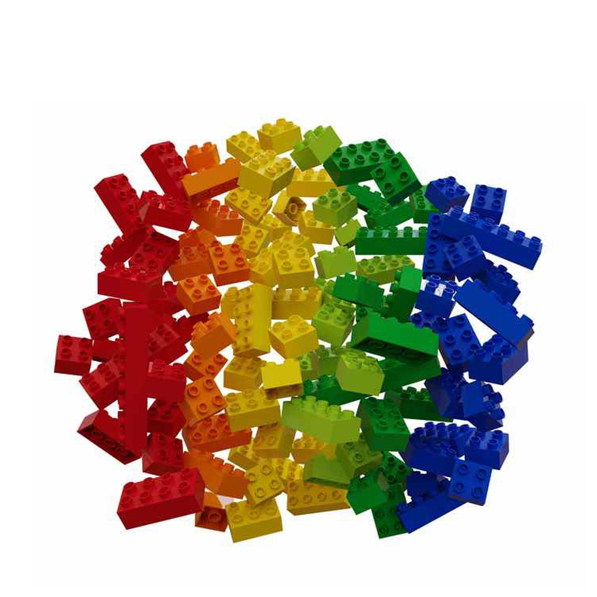 HUBELiNO  Blocchi: Blocchi di construzione, 120 pezzi  