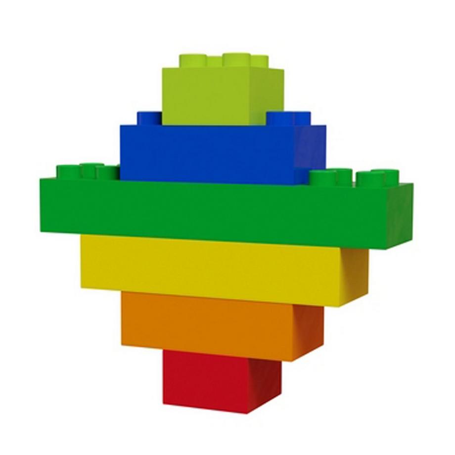 HUBELiNO  Bausteine: Bausteine Set, 120 Teile  