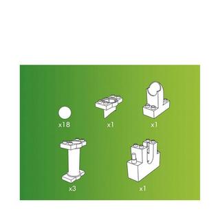 HUBELiNO  Pista palla: Marmo Run estensione, 24 pezzi  