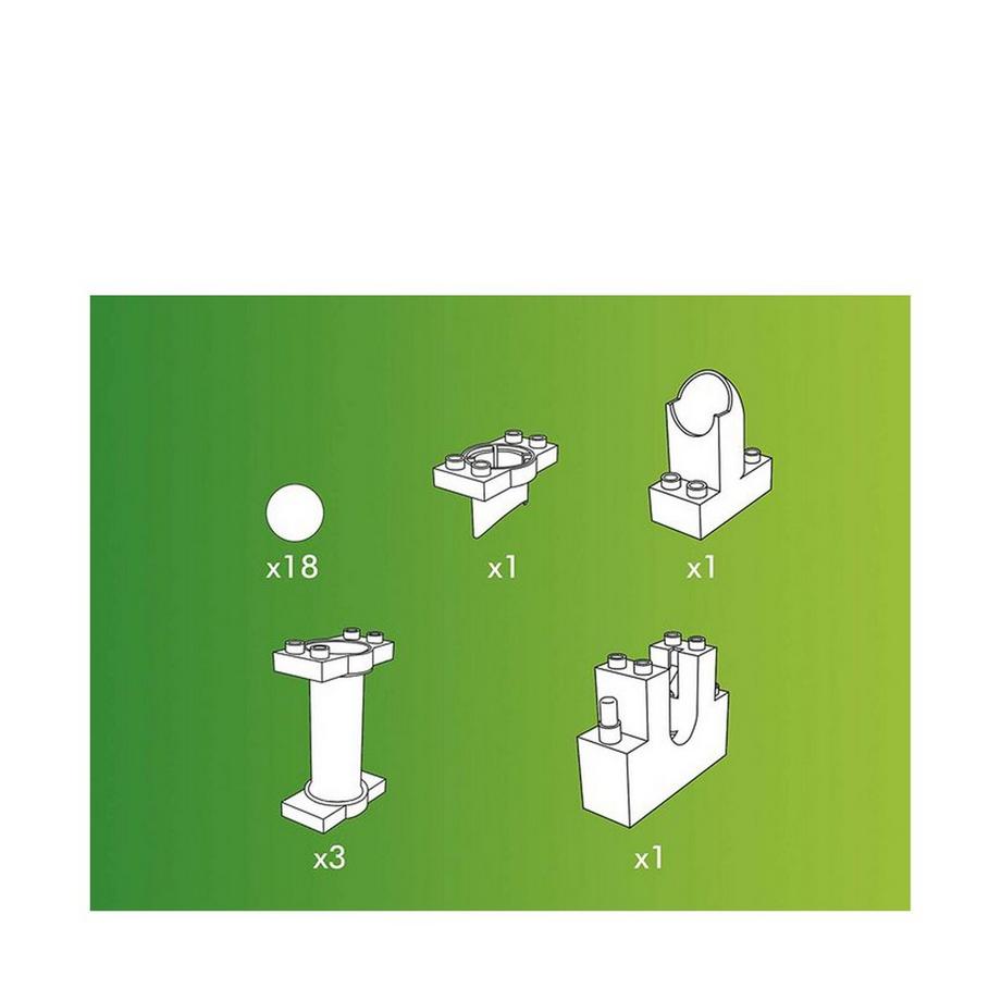 HUBELiNO  Circuit de bille : Marble run extension, 24 pièces 