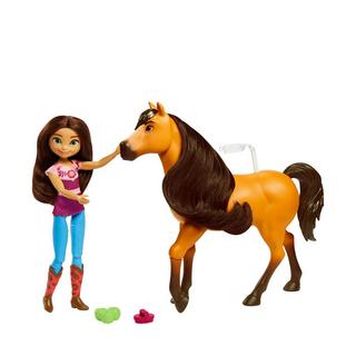 Spirit  Kuschelspass Set mit Lucky Puppe und Spirit Pferd 
