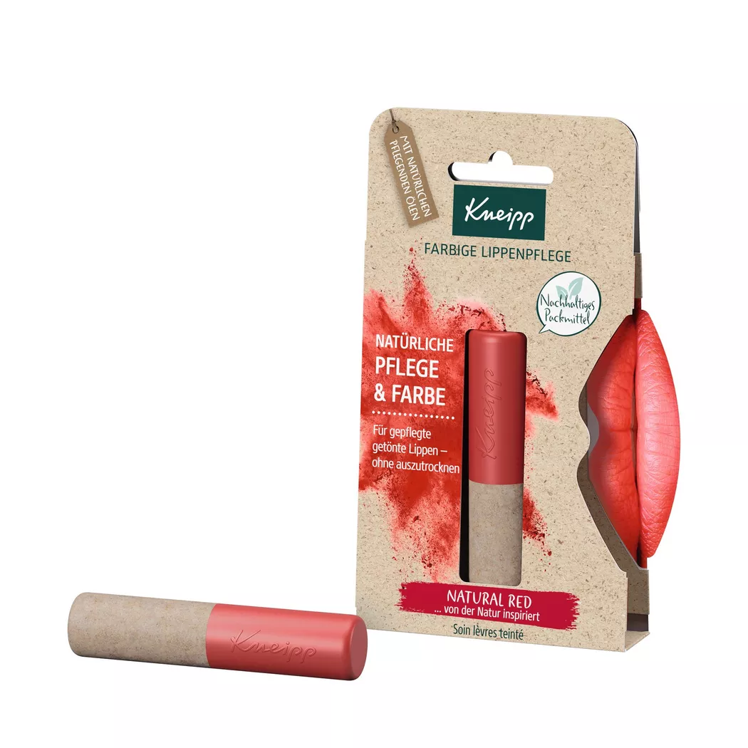 Kneipp Farbige Lippenpflege Natural Red 3,5 G Stift