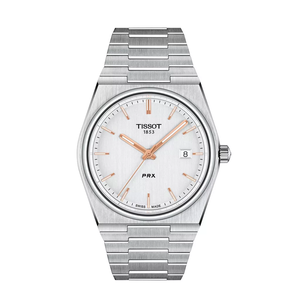 Tissot PRX Quartz Silver Dial Stainless Steel Men's Watch T137.410.11.031.00 silver  male