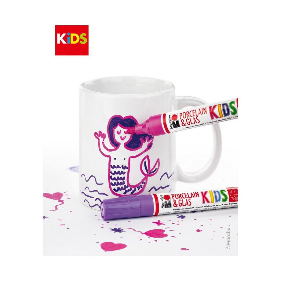 Marabu Set marcatori per porcellana Kids 