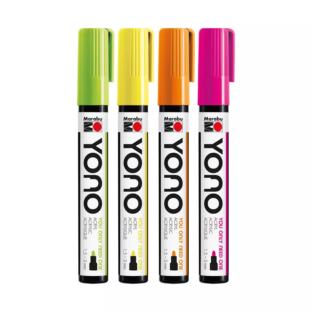 Marabu Yono Acrylmarker Set Neon | 8 Stück