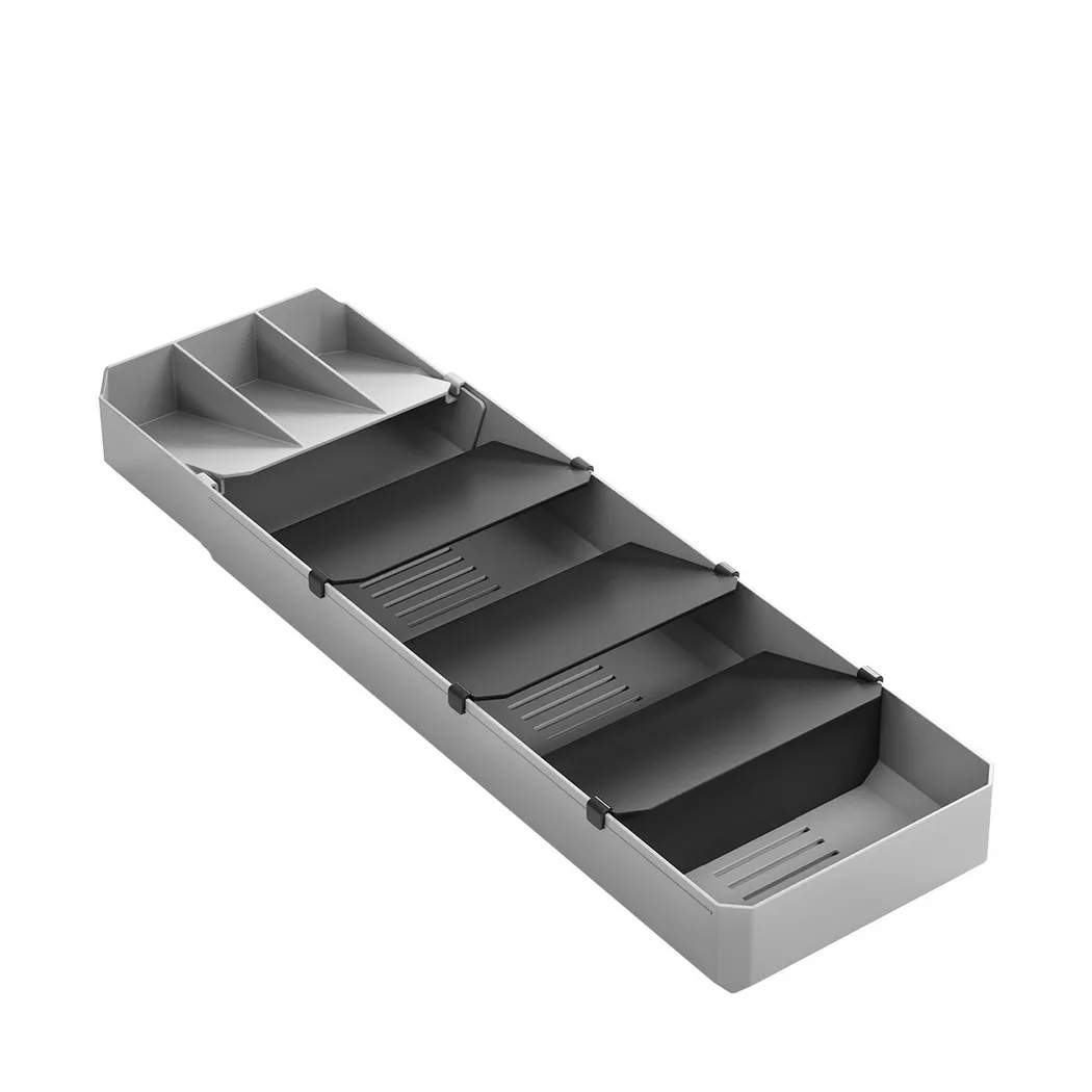 metaltex Besteck-Organizer Uni-Fit, Kunststoff, grau