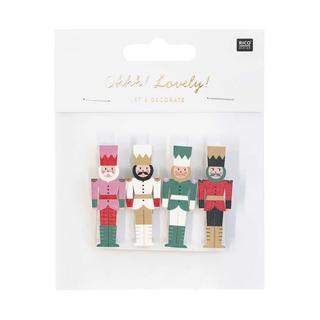 RICO-Design Set de pinces de Noël Paper Poetry 