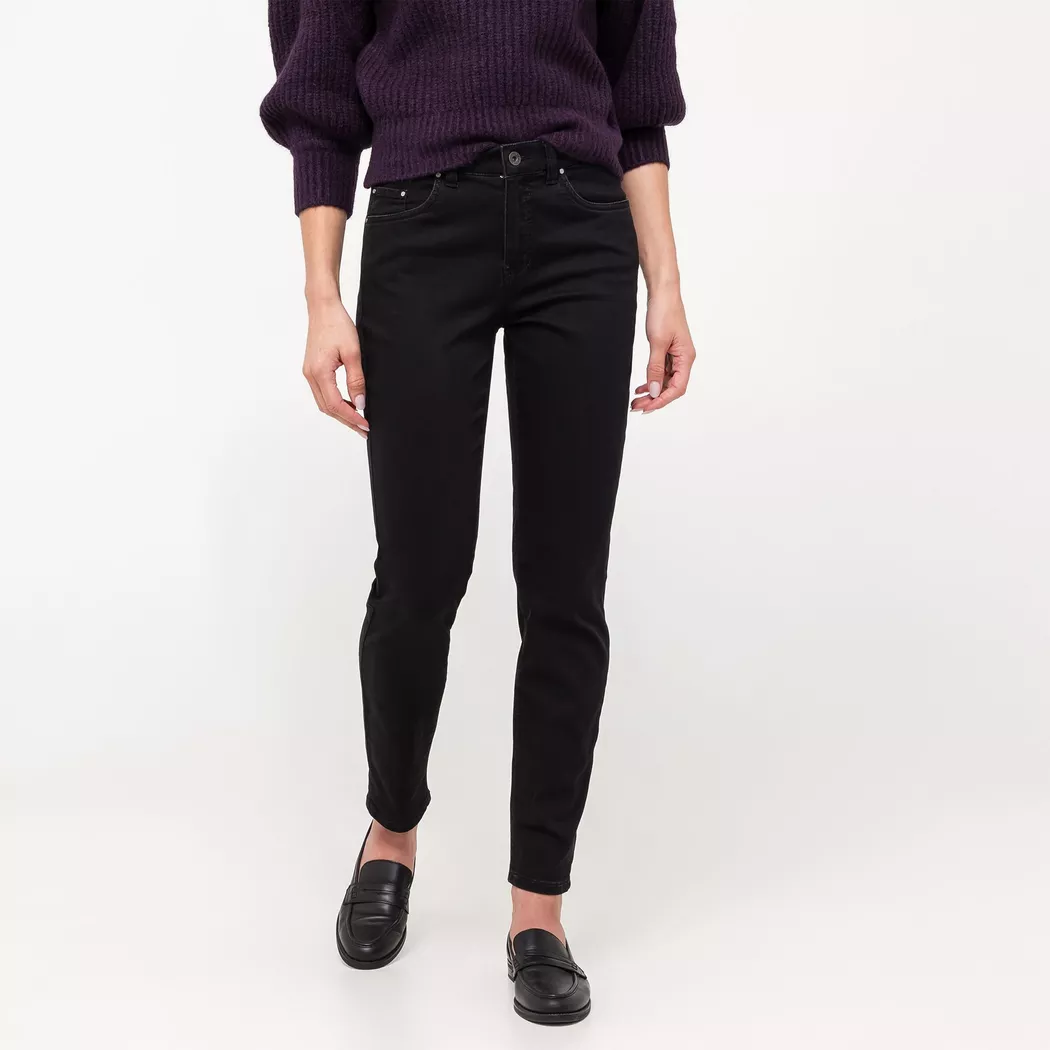 Anna Montana - 5-Pocket Hose, Slim Fit, für Damen, Black, Größe 48