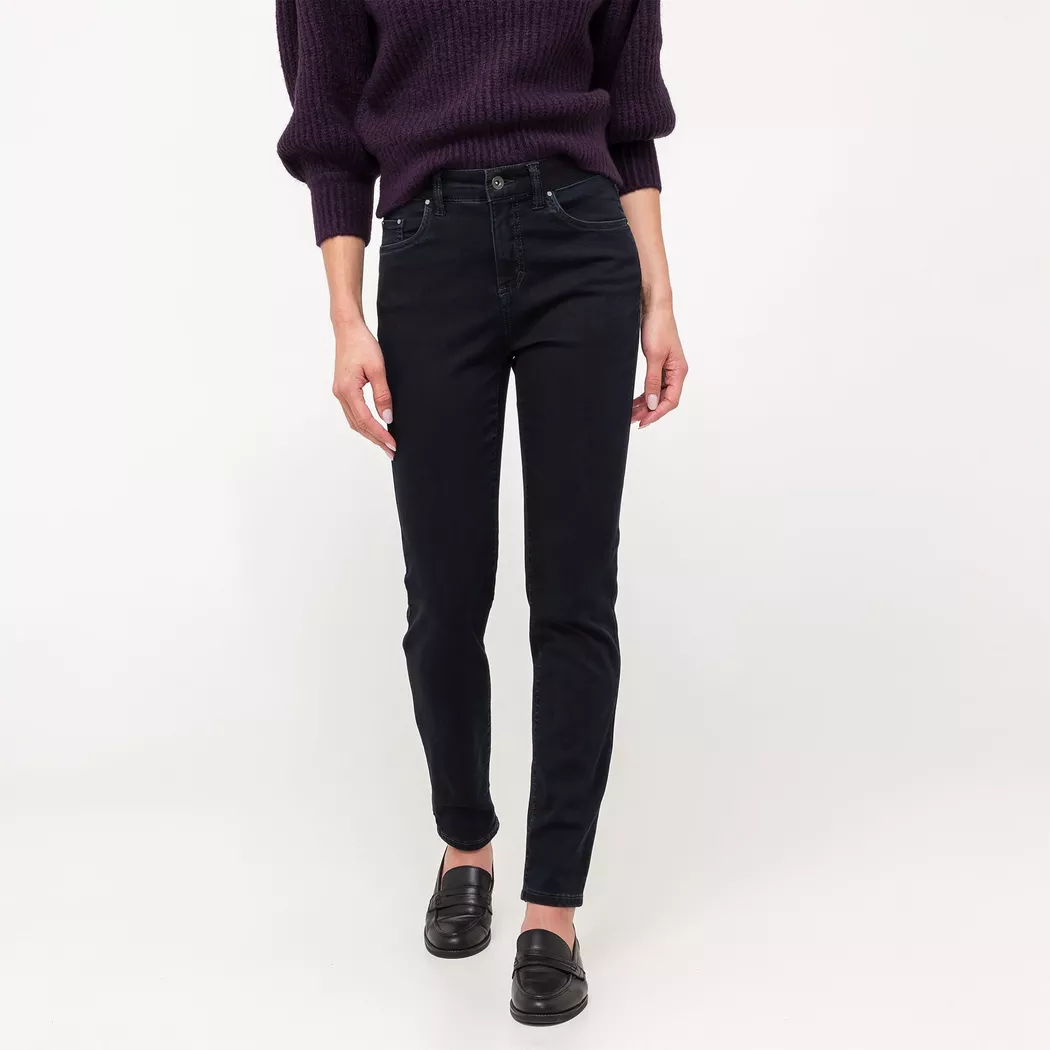 Anna Montana - 5-Pocket Hose, Slim Fit, für Damen, Blau Denim Dunkel, Größe 46