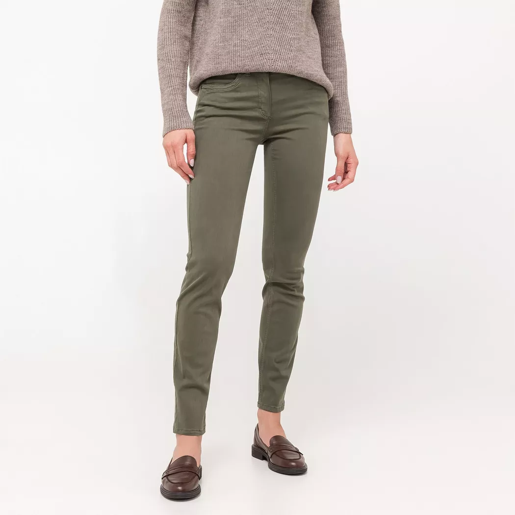 Anna Montana - Jeans Slim Angelika, für Damen, Khaki, Größe 44