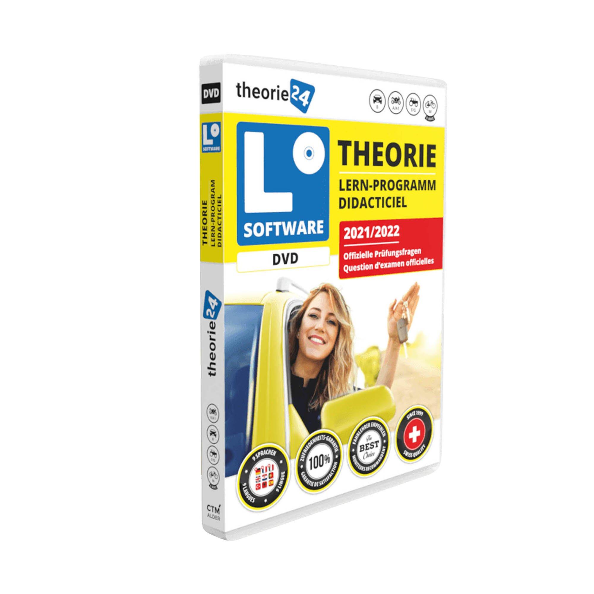 Image of Theorie 24 Theorie 2021/2022 (DVD) (DE, FR, IT) Lernsoftware