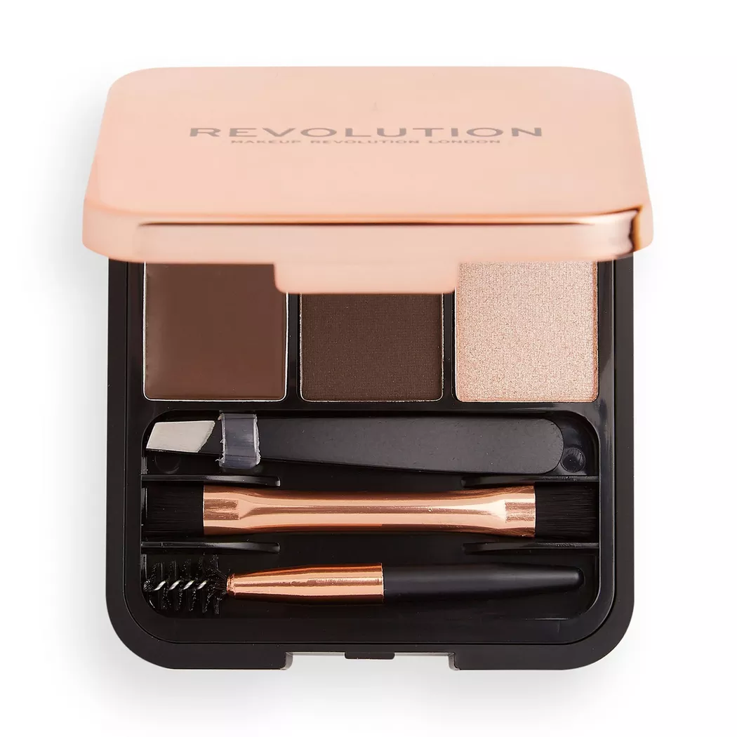 Revolution - Brow Sculpt Kit, 2.2 g, Dark Brown