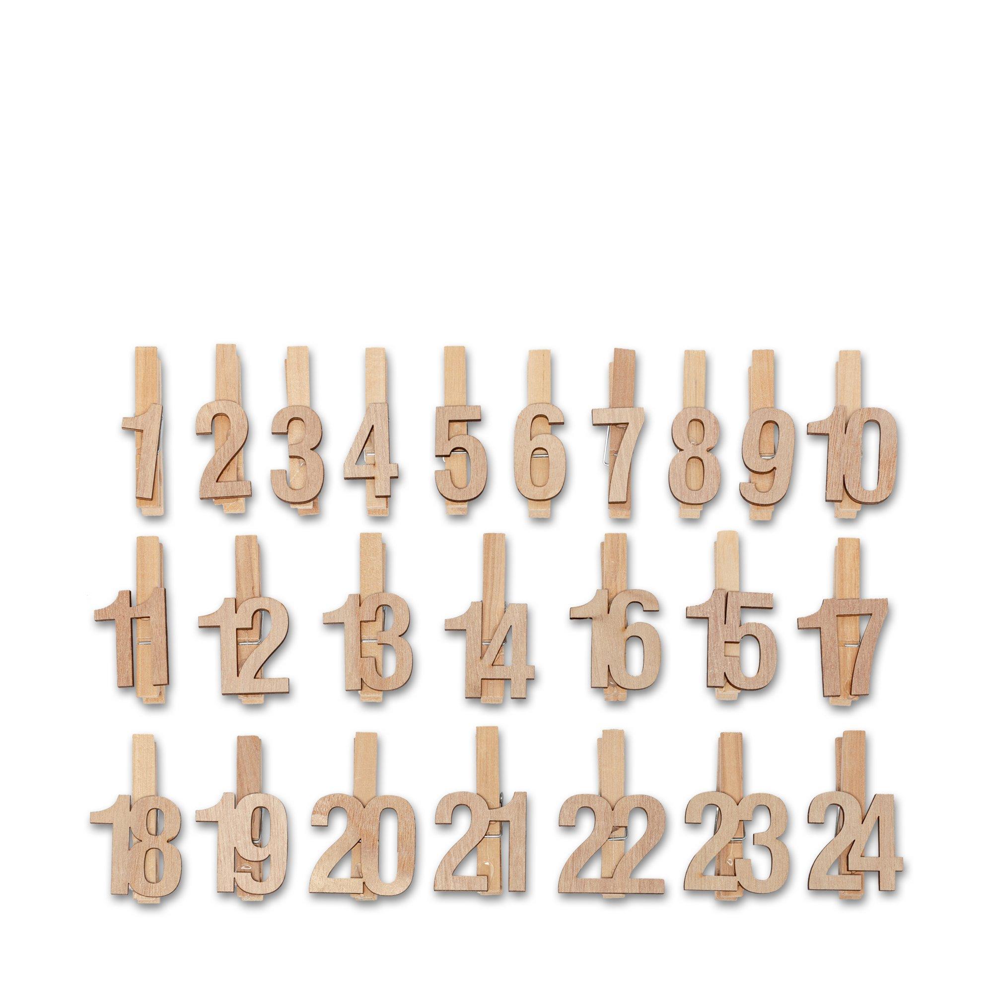 Image of Adventskalender Klammern Adventskalender Klammern