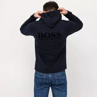BOSS Trainerjacke mit Kapuze Fashion Hooded Sweatshirt Marine