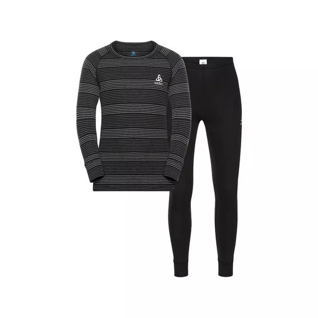 Odlo - Set, t-shirt e pantaloni, 164, Black