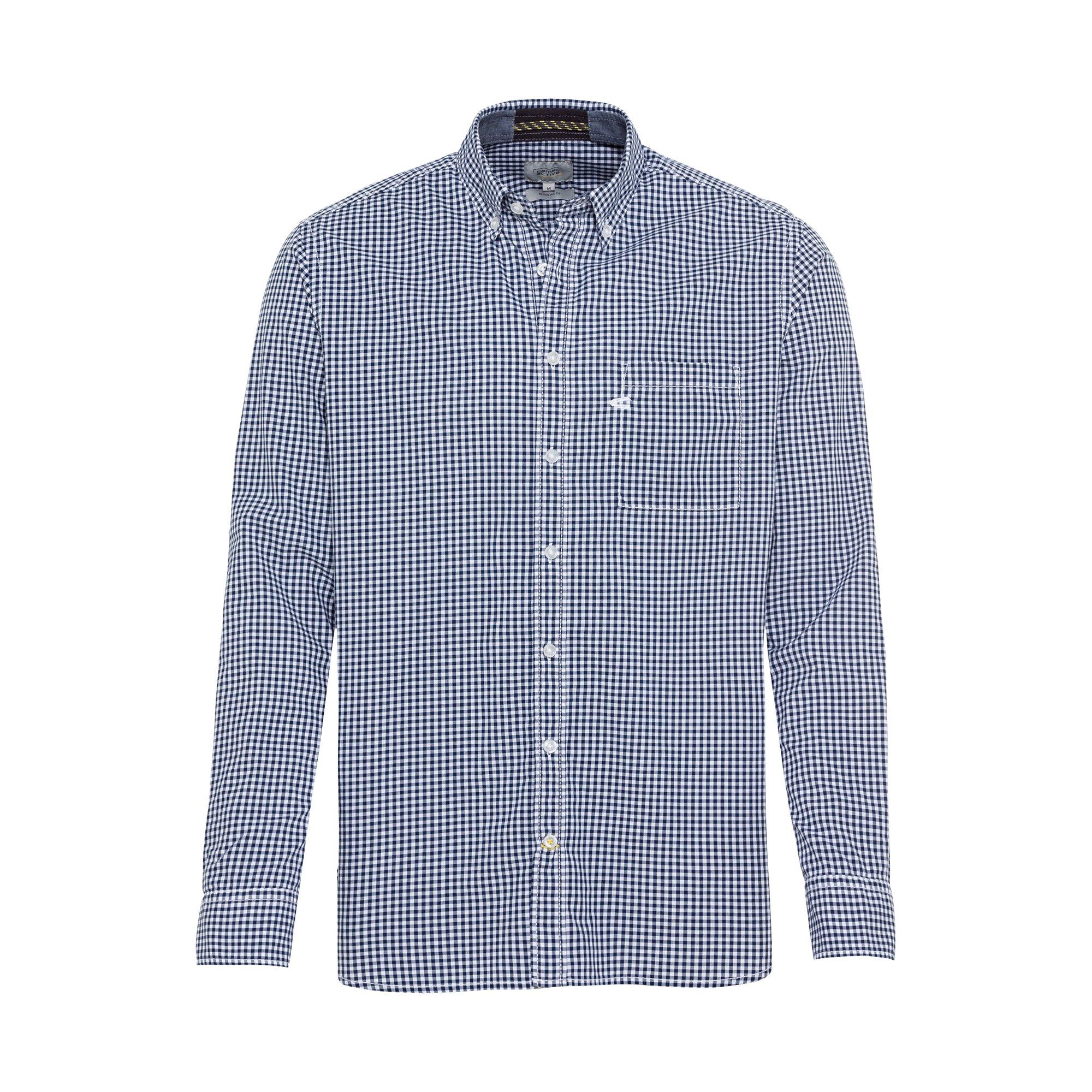 Image of Hemd, Langarm Herren Nachtblau L