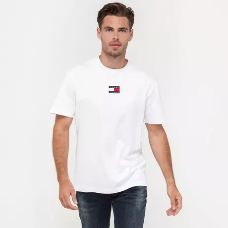 TOMMY JEANS T-Shirt TJM TOMMY BADGE TEE Weiss