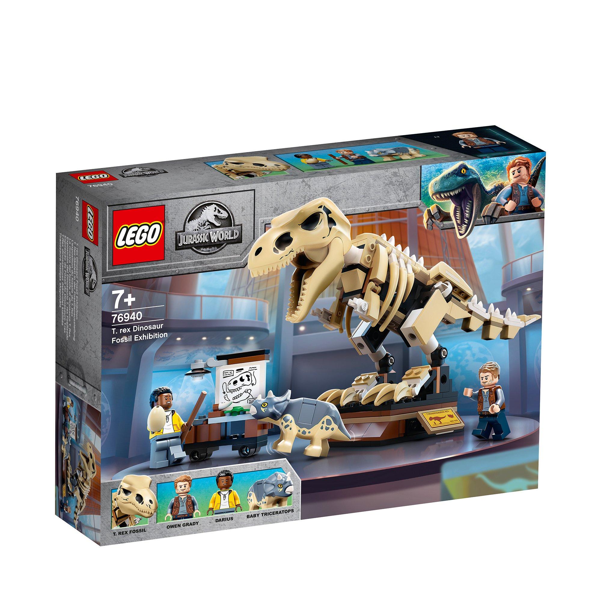 Image of LEGO 76940 T. Rex-Skelett in der Fossilienausstellung