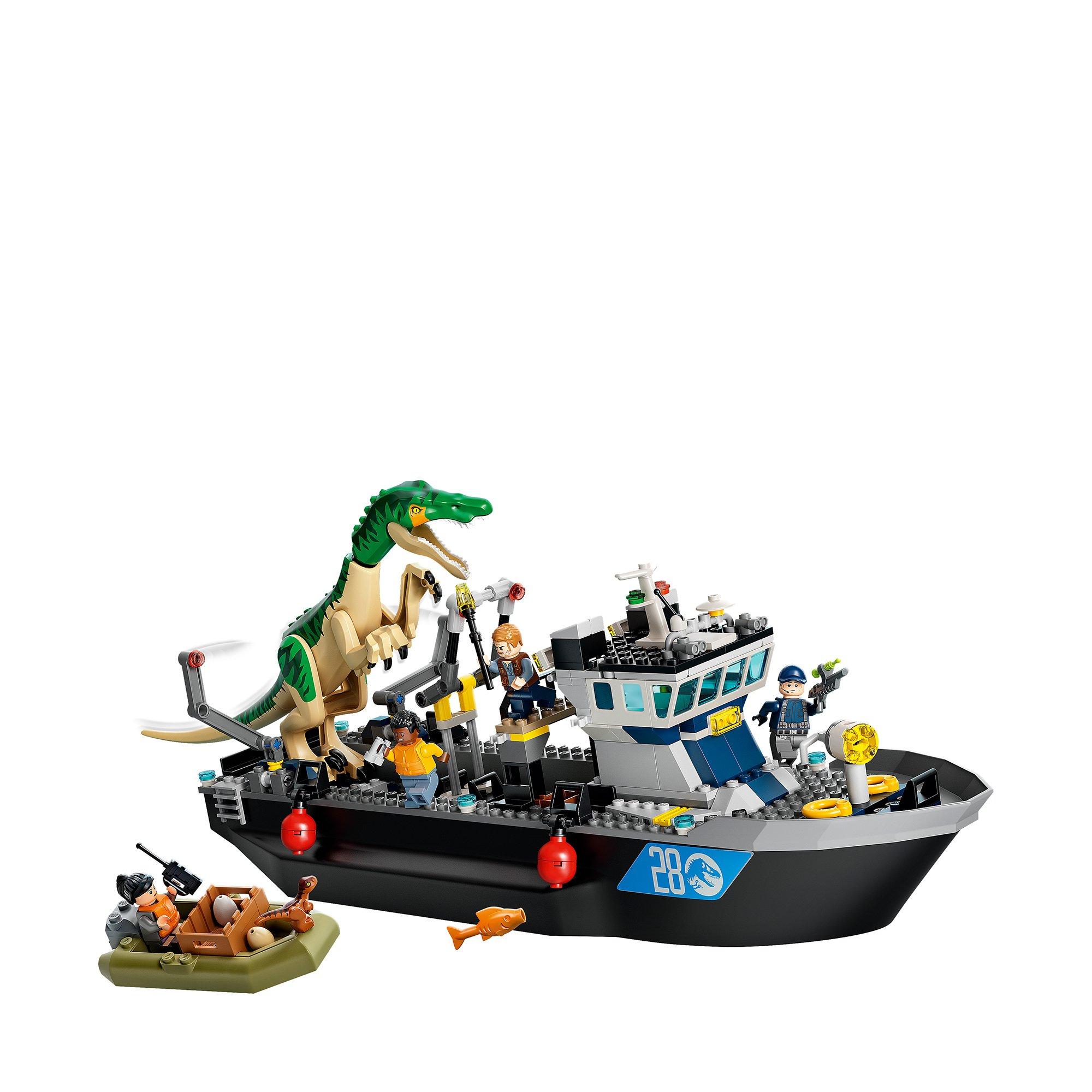 LEGO®  76942 Fuga sulla barca del dinosauro Baryonyx 