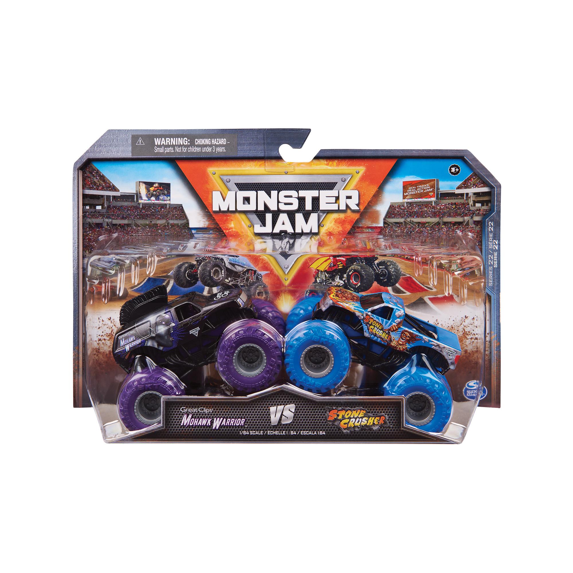 Monster Jam  Original Monster Jam 2 Pack Monster Trucks 1:64, assortiment aléatoire 