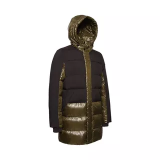 GEOX Steppjacke mit Kapuze Sile Long Dunkelgrün