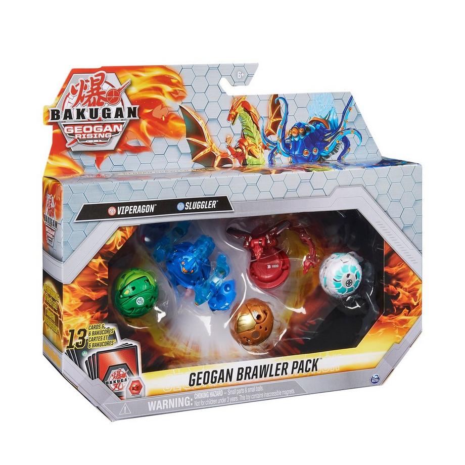 Bakugan  Geogan Rising Geogan Brawler Paquet de 5, assortiment aléatoire 