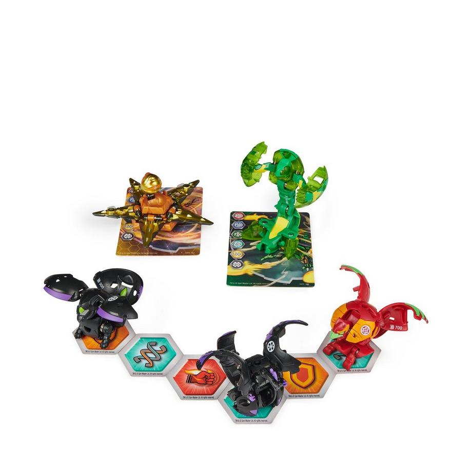 Bakugan  Geogan Rising Geogan Brawler Paquet de 5, assortiment aléatoire 