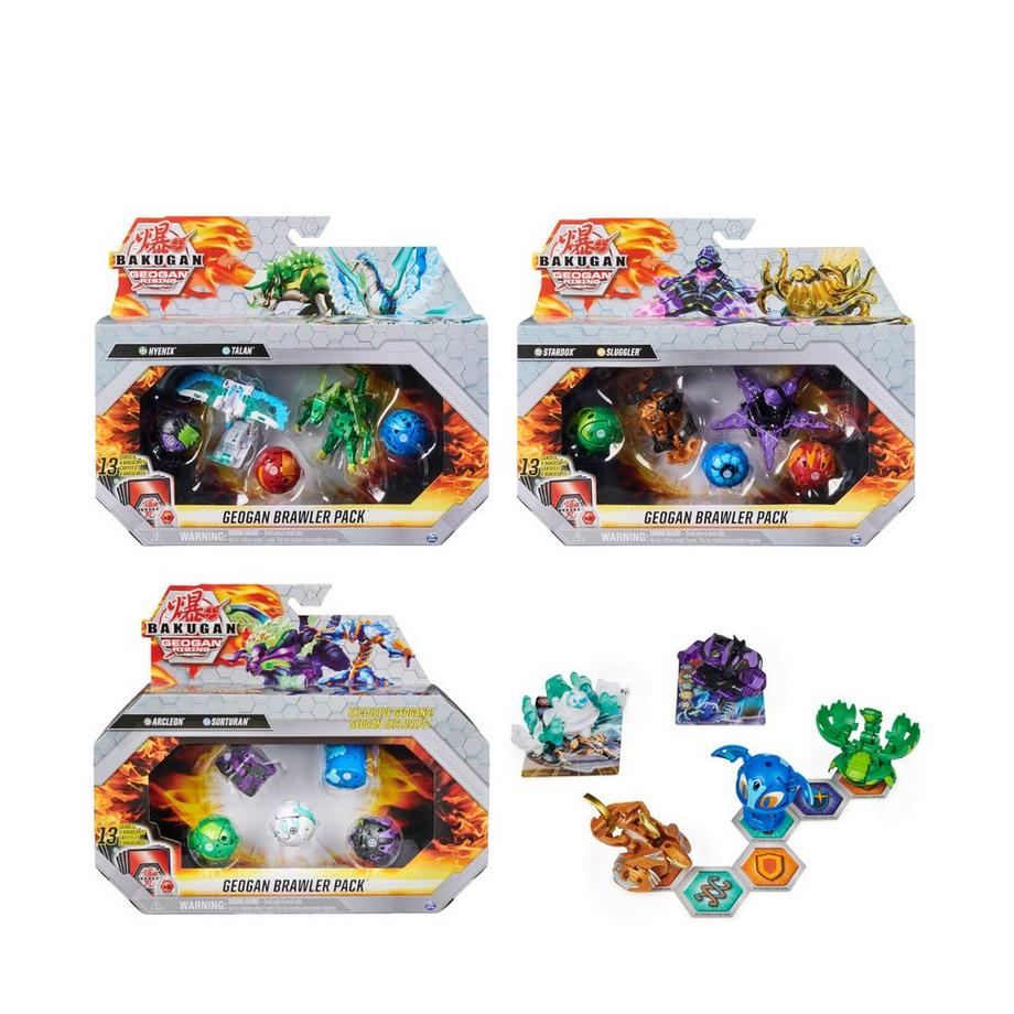Bakugan  Geogan Rising Geogan Brawler Paquet de 5, assortiment aléatoire 