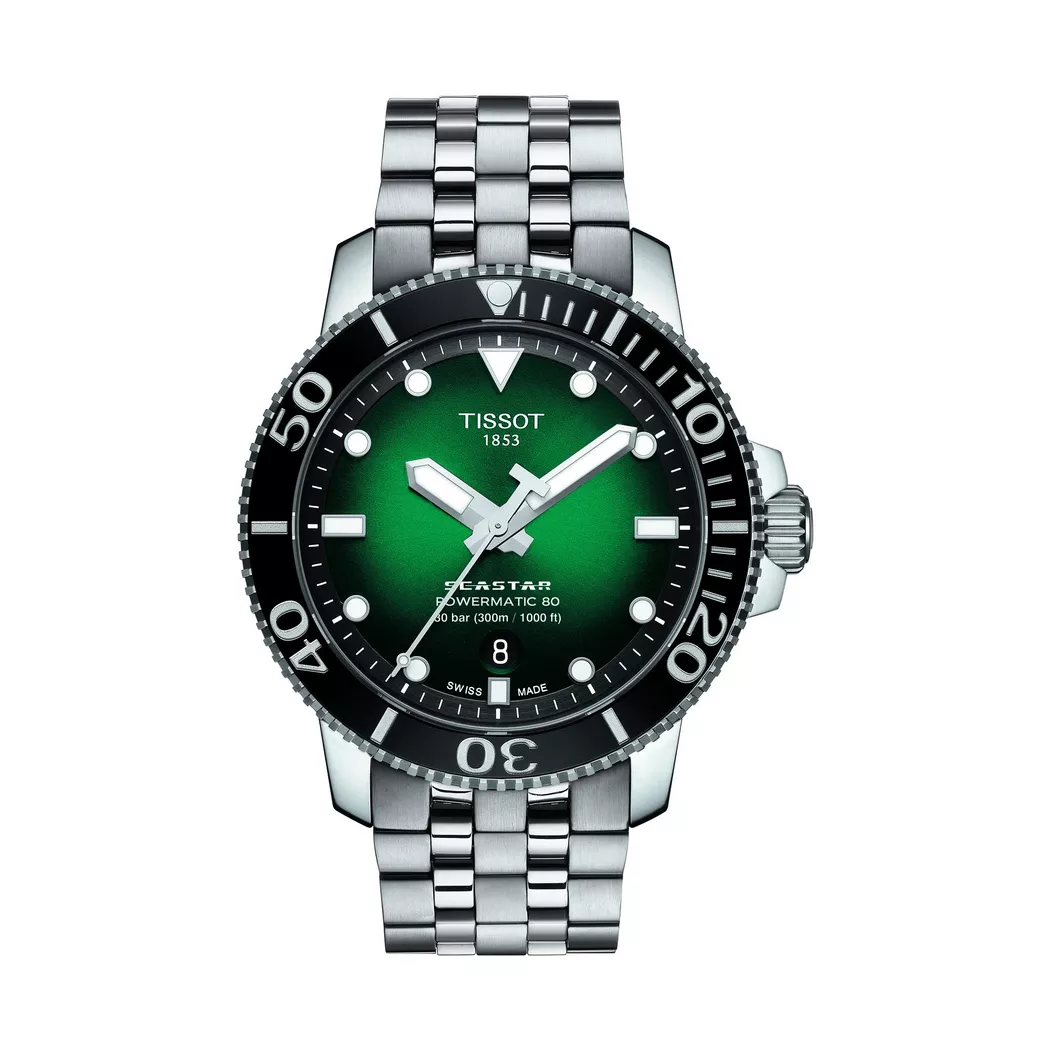 Tissot - Automatikuhr, SEASTAR 1000 Powermatic 80, 43mm, Silber
