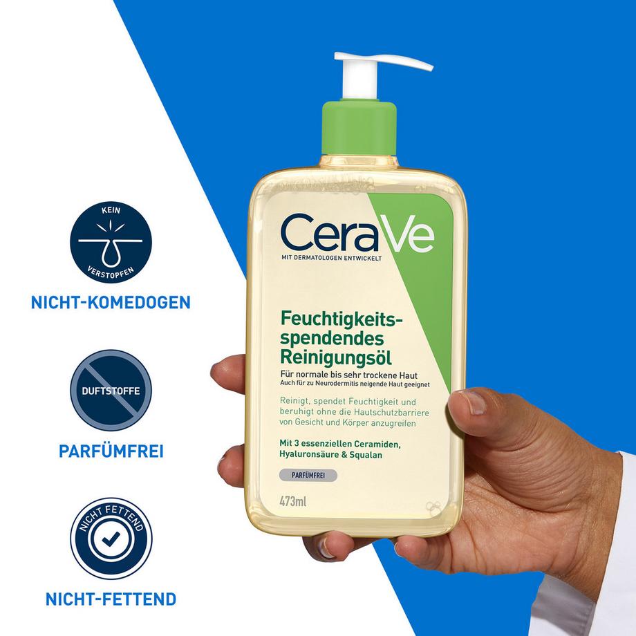 CeraVe Feuchtigkeitsspendendes schäumendes Reinigungsöl Olio detergente schiumogeno idratante 
