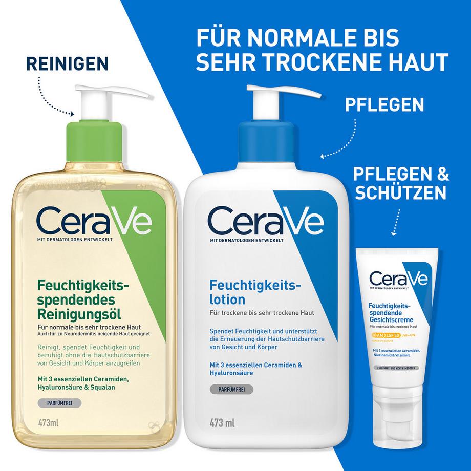 CeraVe Feuchtigkeitsspendendes schäumendes Reinigungsöl Olio detergente schiumogeno idratante 