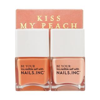 Nails Inc.  Kiss My Peach Duo 
