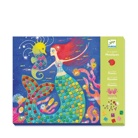 Djeco Articoli bricolage Mosaici Il canto della sirena Multicolore