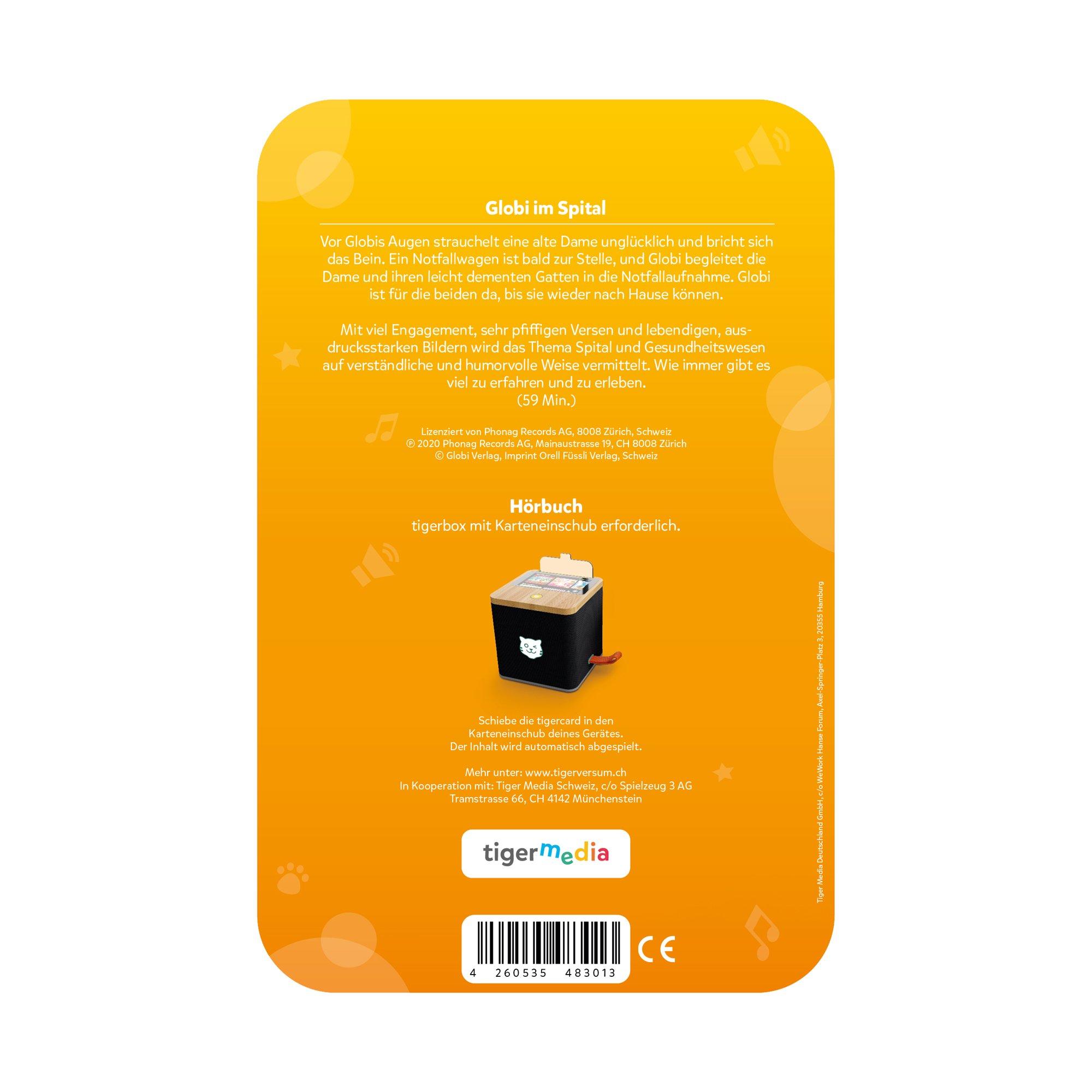 Tigermedia  Tigercard Globi im Spital, Tedesco 