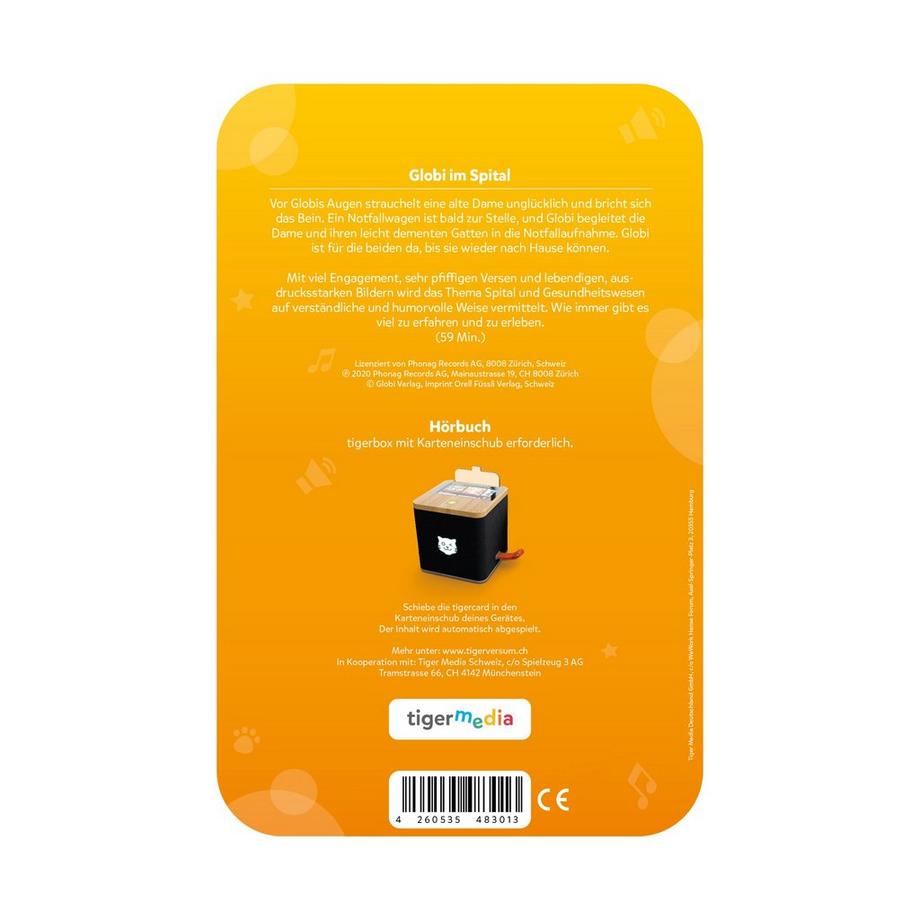 Tigermedia  Tigercard Globi im Spital, Deutsch 